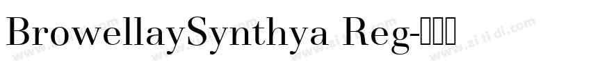 BrowellaySynthya Reg字体转换